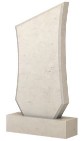 Памятник мраморный скошенный угол ПМ-3536