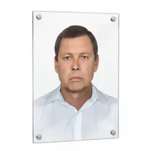 Портрет на памятник из стекла прямоугольный