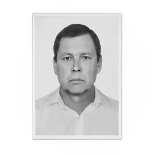 Портрет на памятник из фотокерамики прямоугольный